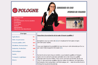 Aperçu visuel du site http://www.ipologne.com