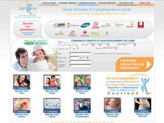 Aperçu visuel du site http://www.santiane.fr
