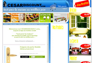 Aperçu visuel du site http://www.cesar-discount.com