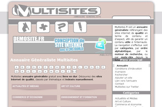 Aperçu visuel du site http://www.multisites.fr