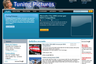 Aperçu visuel du site http://www.tuning-pictures.com