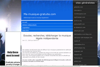 Aperçu visuel du site http://www.ma-musique-gratuite.com