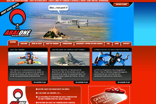 Aperçu visuel du site http://www.parachutisme.pro/