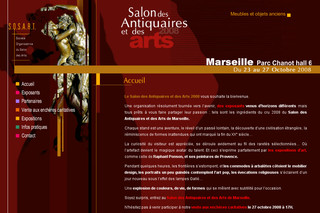 Aperçu visuel du site http://www.salondesantiquairesetdesarts.com