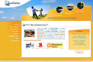 Aperçu visuel du site http://www.qualitelec.fr