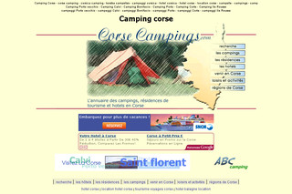 Aperçu visuel du site http://www.corsecampings.com