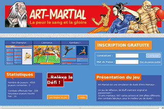 Aperçu visuel du site http://art-martial.fr