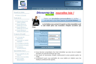 Aperçu visuel du site http://www.loi-robien.fr