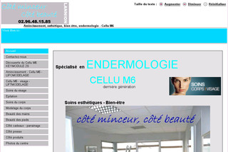Aperçu visuel du site http://www.cote-minceur.fr