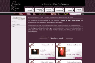 Aperçu visuel du site http://www.poulette-de-luxe.fr