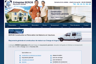 Aperçu visuel du site http://www.berob-construction.com