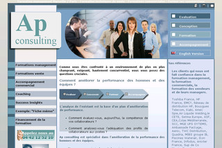 Aperçu visuel du site http://www.apconsulting-france.com/