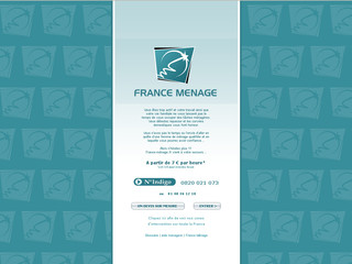 Aperçu visuel du site http://www.france-menage.fr