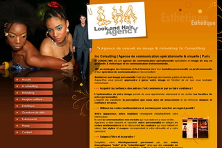 Aperçu visuel du site http://www.lookhairagency.fr