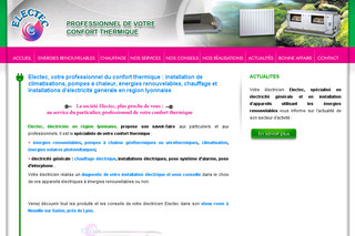 Aperçu visuel du site http://www.electec.fr