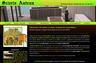 Aperçu visuel du site http://www.scierie-autran.com