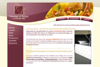 Aperçu visuel du site http://www.lamarche-traiteur.com