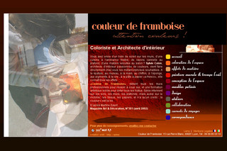 Aperçu visuel du site http://www.couleurdeframboise.fr 