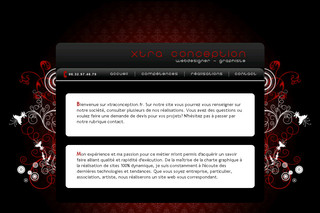Aperçu visuel du site http://www.xtraconception.fr