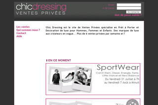Chicdressing.com - Vente privée mode sur Chic Dressing