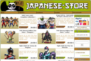 Aperçu visuel du site http://www.japanese-store.fr