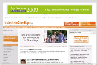 Aperçu visuel du site http://www.lemarchedugrandage.com