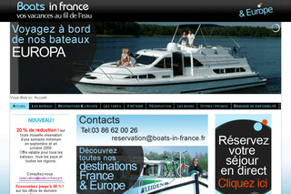 Aperçu visuel du site http://www.boats-in-france.fr