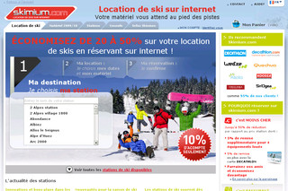 Aperçu visuel du site http://www.skimium.fr
