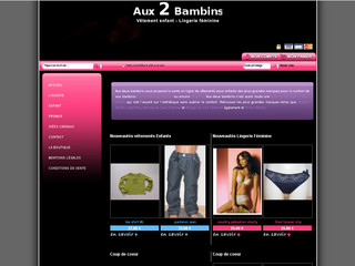 Aperçu visuel du site http://www.aux-2-bambins.fr