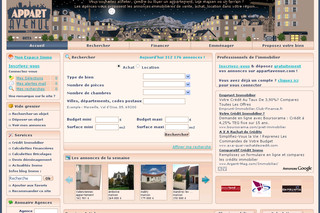 Aperçu visuel du site http://www.appartavenue.com