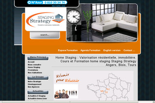 Aperçu visuel du site http://www.stagingstrategy.fr