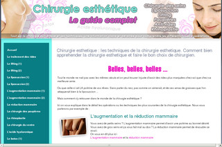 Aperçu visuel du site http://www.chirurgie-esthetique-guide.com