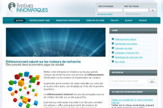 Aperçu visuel du site http://www.innomatiques.com