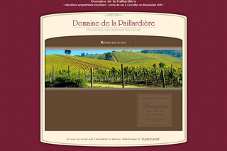 Aperçu visuel du site http://www.domaine-de-la-paillardiere.com/