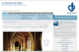 Aperçu visuel du site http://www.le-nord-pas-de-calais.fr/