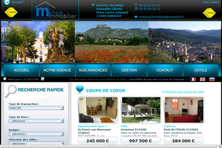 Aperçu visuel du site http://www.michaudimmobilier.fr
