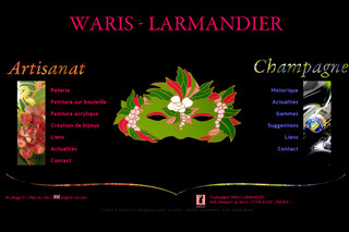 Aperçu visuel du site http://www.champagne-waris-larmandier.com
