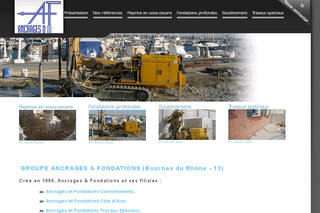 Aperçu visuel du site http://www.ancrages-et-fondations.fr