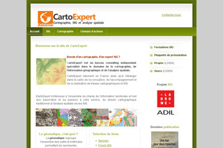Aperçu visuel du site http://cartoexpert.free.fr