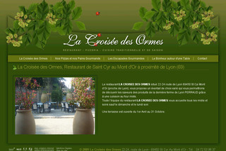 Aperçu visuel du site http://www.la-croisee-des-ormes.com