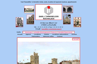 Aperçu visuel du site http://www.immobilier-rochelais.com
