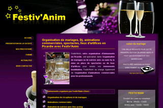Aperçu visuel du site http://www.festivanim.fr