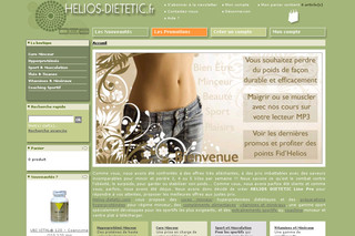Aperçu visuel du site http://www.helios-dietetic.com