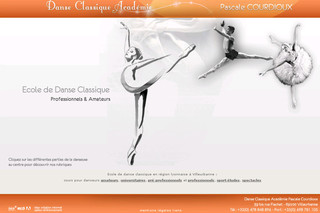 Aperçu visuel du site http://www.danse-classique-academie.fr 