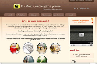 Aperçu visuel du site http://www.e-maid.fr 