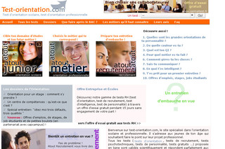 Aperçu visuel du site http://www.test-orientation.com
