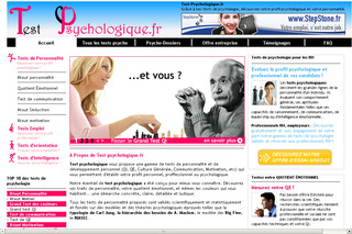Aperçu visuel du site http://www.test-psychologique.fr