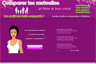 Aperçu visuel du site http://www.mutuelle-comparatif-sante.com