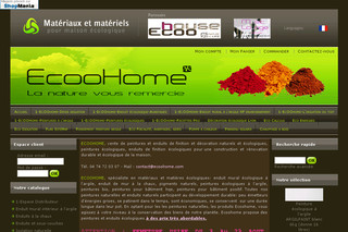 Aperçu visuel du site http://www.ecoohome.com