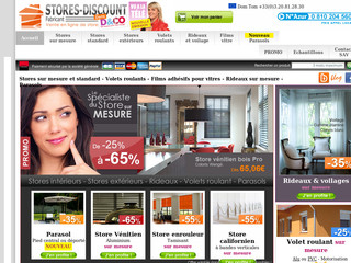 Aperçu visuel du site http://www.stores-discount.com